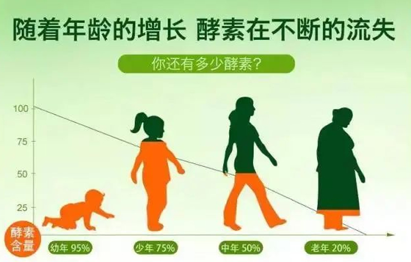 隨著年紀越大，酵素流失對身體造成的問題有哪些？